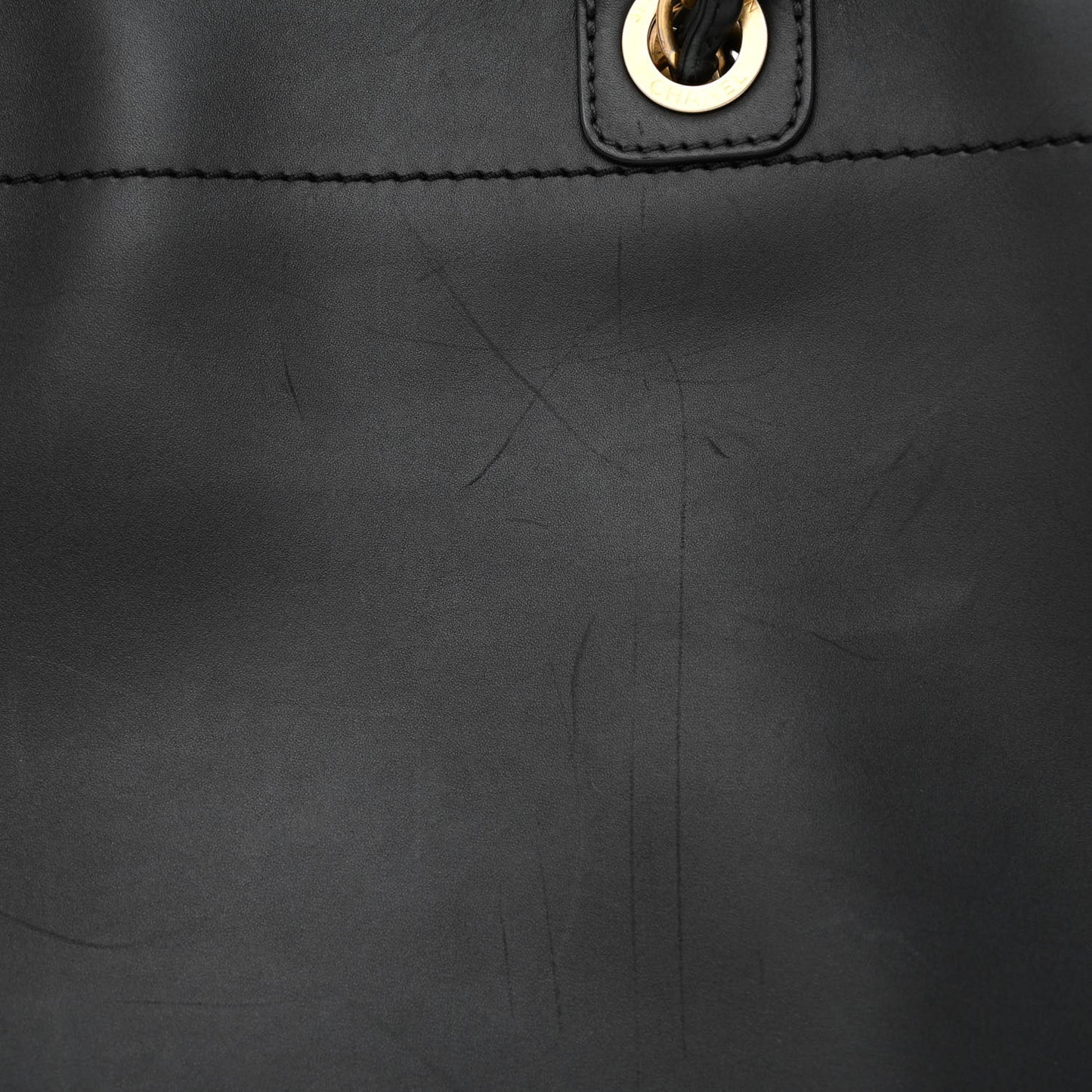 Calfskin Medium Deauville Tote Black