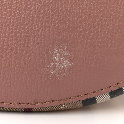 Burberry Haymarket Check Colours Small Lorne Bucket Crossbody Elderberry 20 of 20