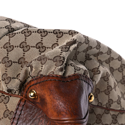 Gucci Monogram Studded Tote Dark Brown 11 of 15