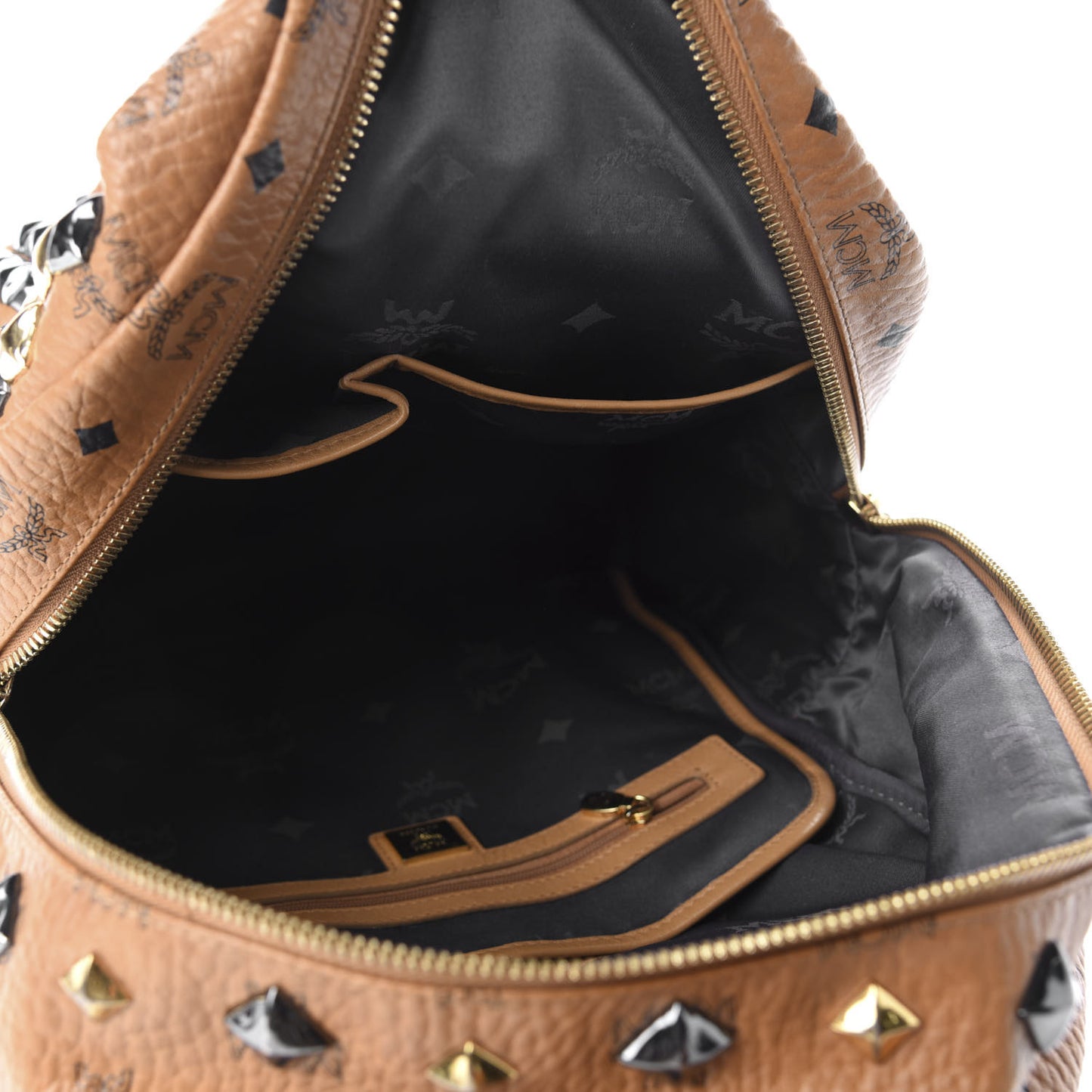 Visetos Studded Medium Stark M Backpack Cognac