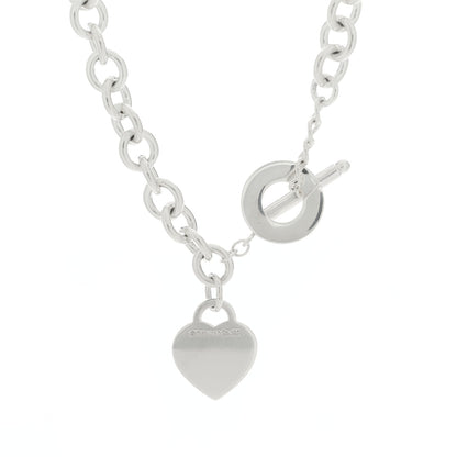 Tiffany Sterling Silver Return to Tiffany Heart Tag Toggle Necklace 3 of 4