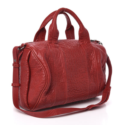 Alexander Wang Pebbled Lambskin Rocco Cayenne Gunmetal Hardware 3 of 9
