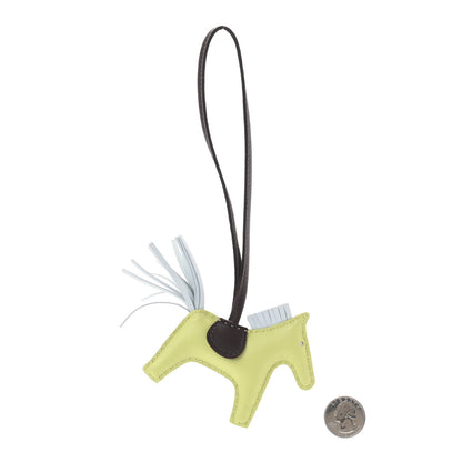 Hermes Milo Lambskin Grigri Rodeo Horse Bag Charm PM Jaune Bourgeon Bleu Brume Rouge Sellier 2 of 4