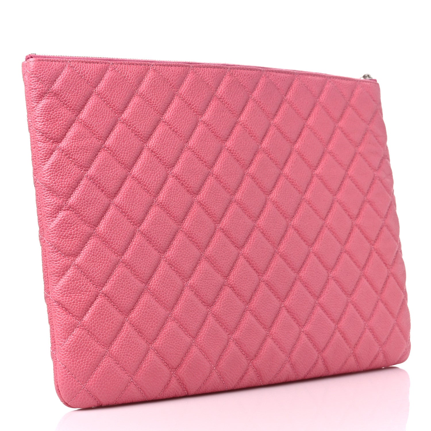 Chanel Caviar Quilted Large Cosmetic Case Rose Pink 3 of 9