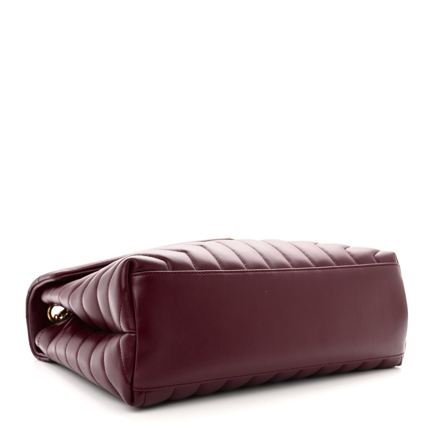 Calfskin Y Quilted Monogram Medium Loulou Chain Satchel Rouge Legion