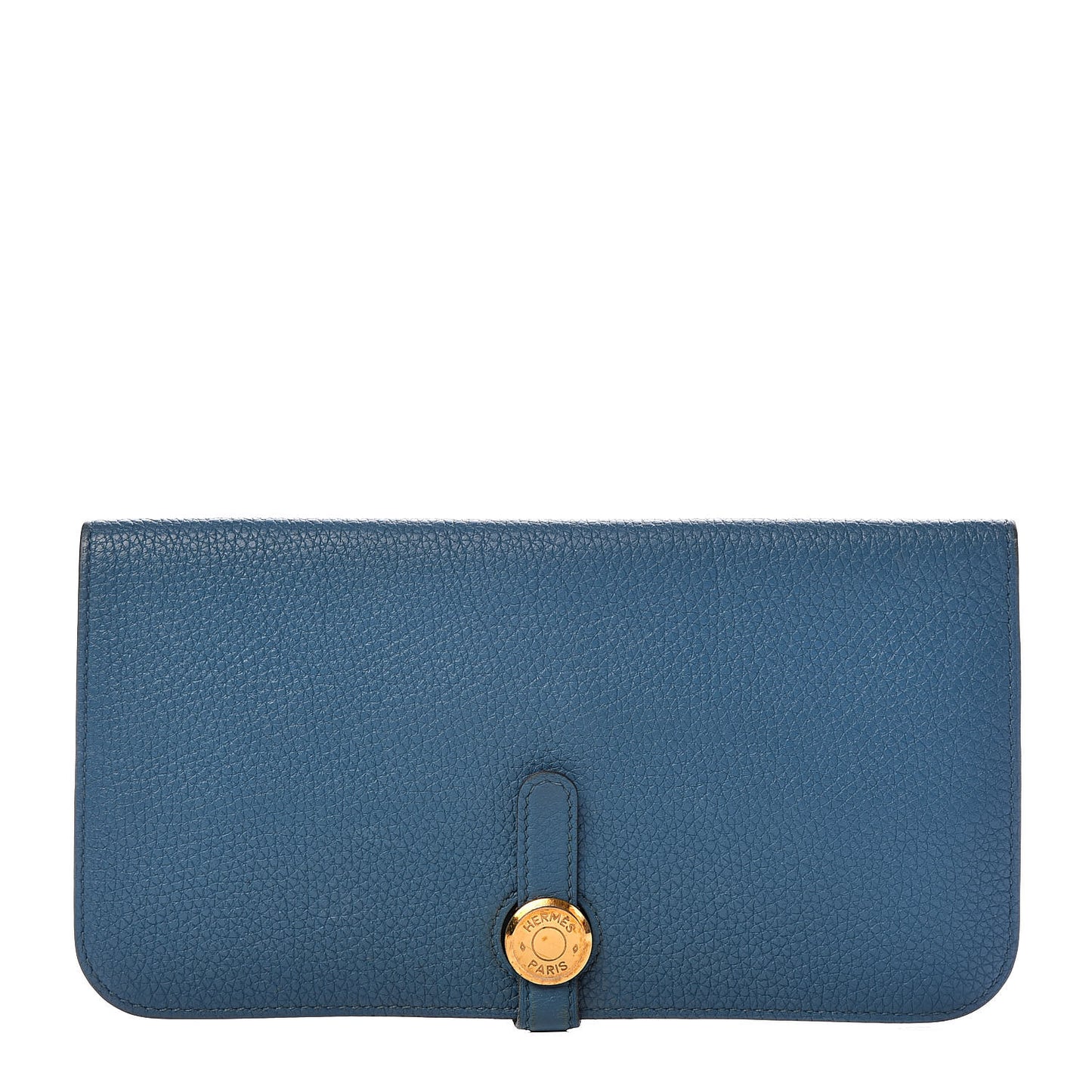 Taurillon Clemence Dogon Recto Verso Wallet Cobalt