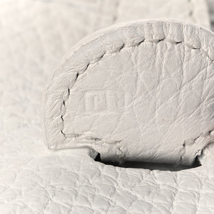 Hermes Taurillon Clemence Evelyne PM White 6 of 14