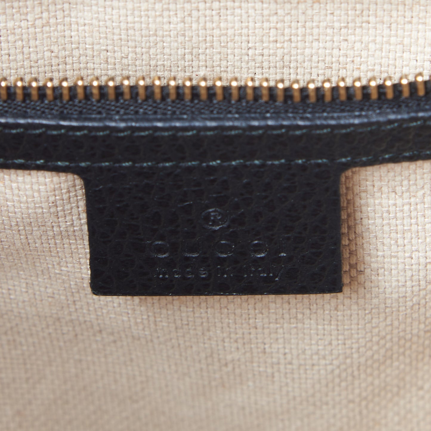 Pebbled Calfskin Medium Soho Top Handle Satchel Black