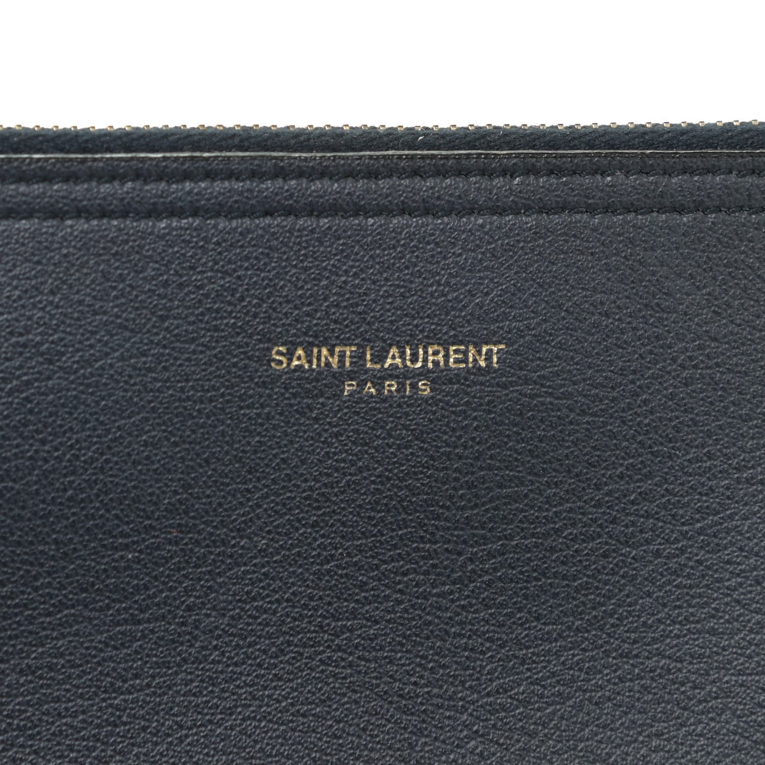 Saint Laurent Calfskin Large Shopping Tote Navy Blue 9 of 27