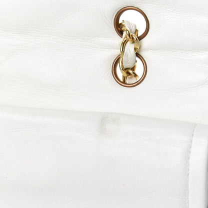 Chanel Lambskin Quilted Medium Double Flap White 11 of 21
