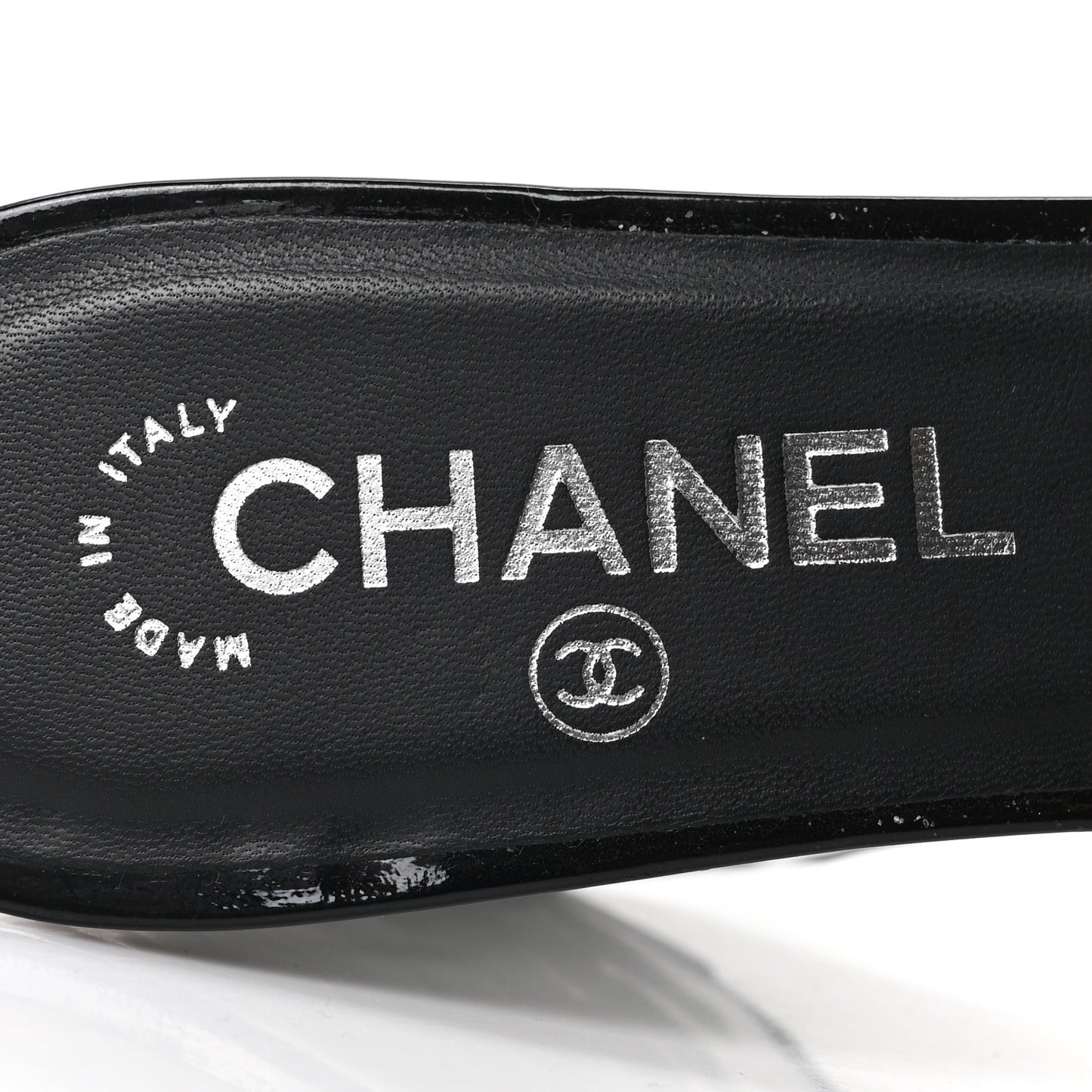 Lambskin Metallic Wedge 35.5 Black