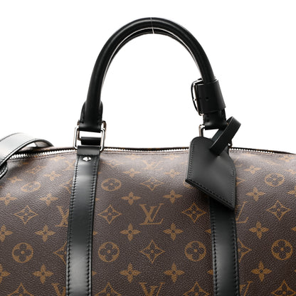 Louis Vuitton Monogram Macassar Keepall Bandouliere 55 6 of 8