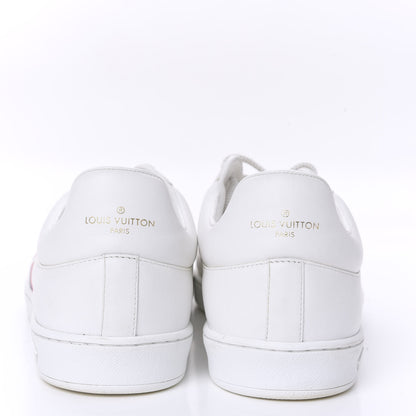 Louis Vuitton Calfskin Luxembourg Sneakers 9 White Red Blue 6 of 9