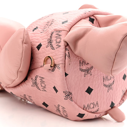 MCM Calfskin Visetos Rabbit Zoo Doll Backpack Soft Pink 9 of 10