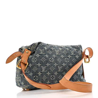 Louis Vuitton Monogram Denim Baggy PM Blue 3 of 9