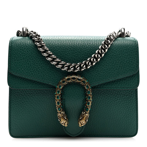 Calfskin Mini Dionysus Shoulder Bag Emerald