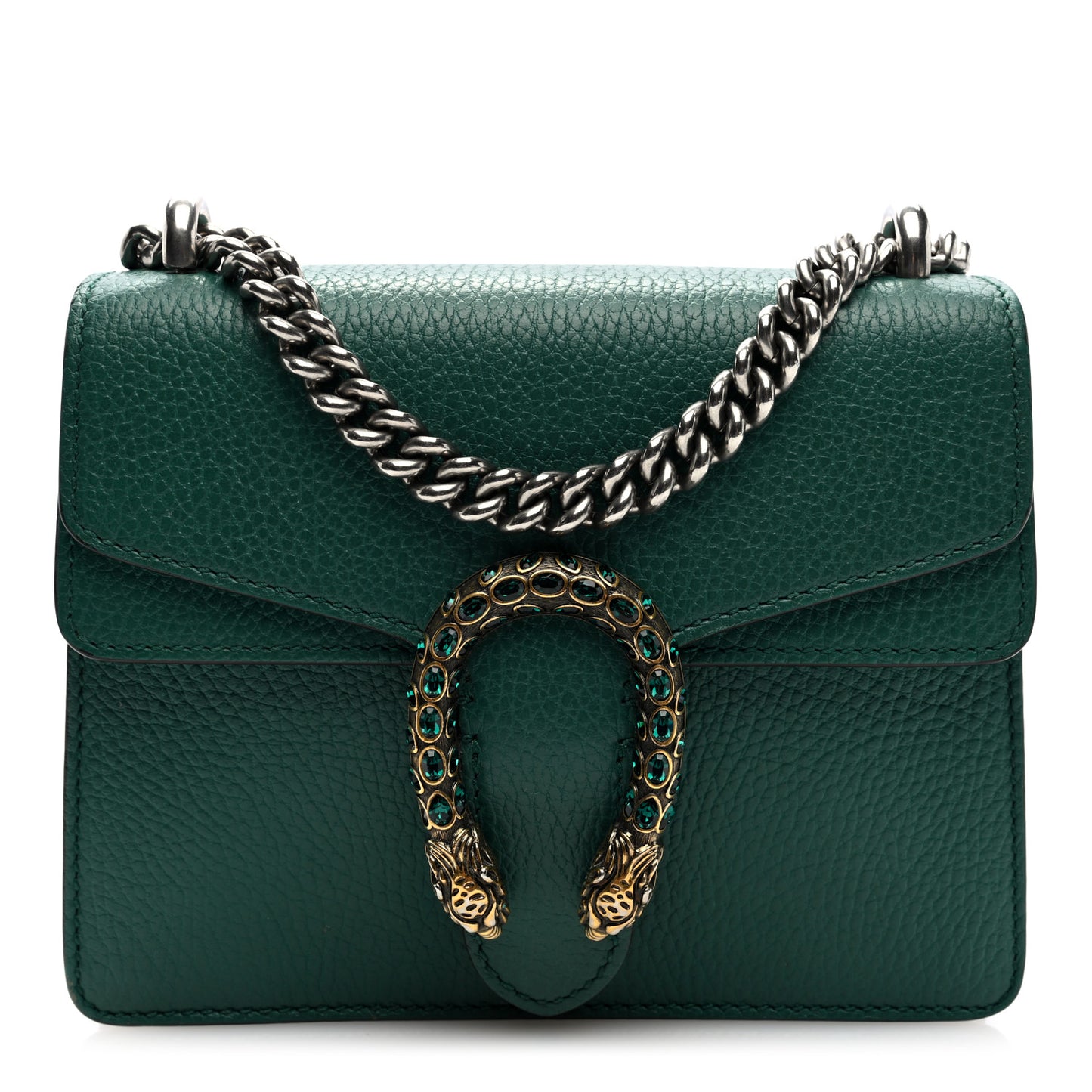 Calfskin Mini Dionysus Shoulder Bag Emerald
