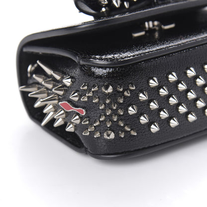 Christian Louboutin Jurassic Calfskin Spikes Sweety Charity NV Crossbody Bag Black Silver 6 of 10