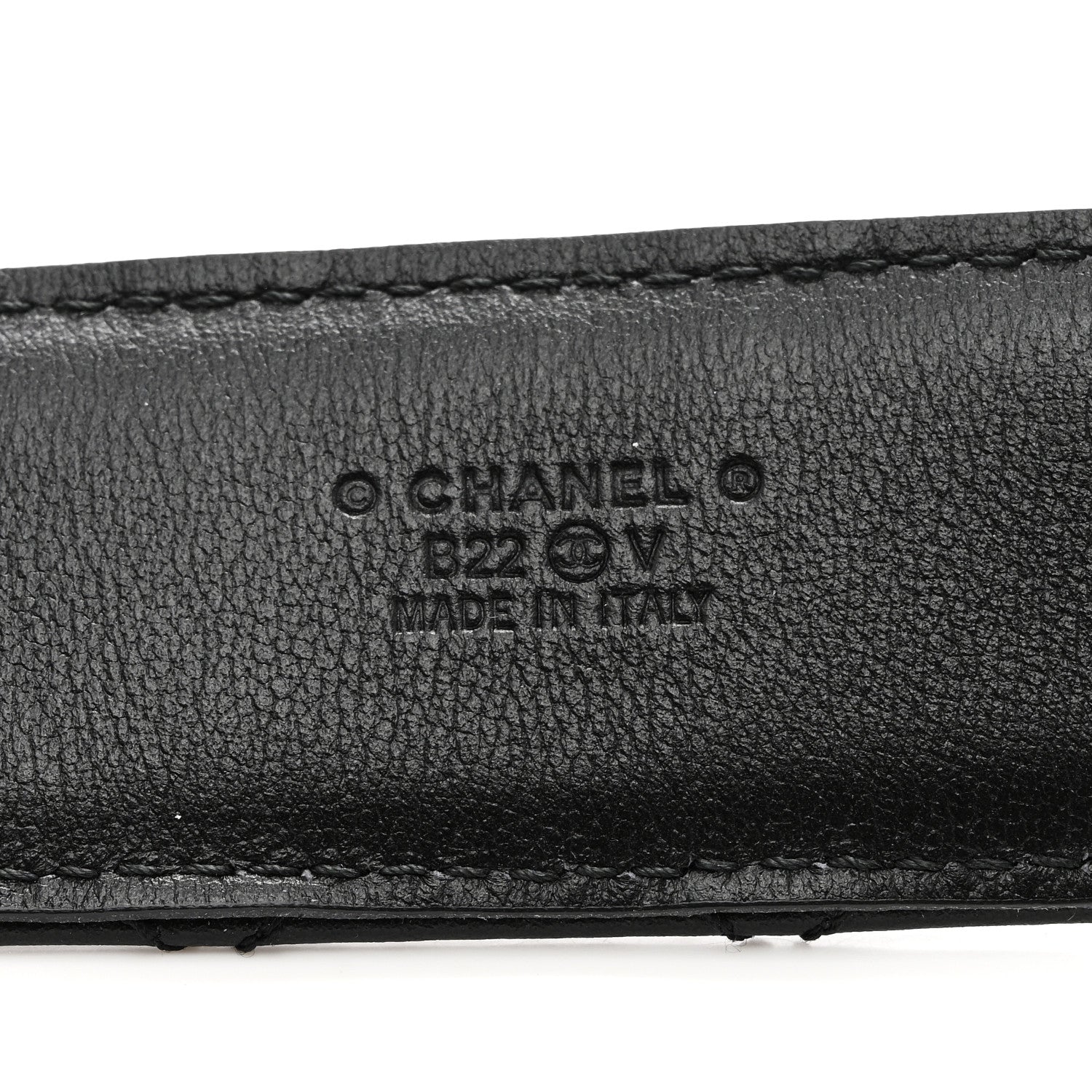 Chanel Calfskin Quilted CC Chain Belt 85 34 Black 3 of 8