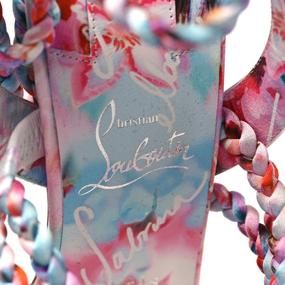 Christian Louboutin Satin Braided Sandal Multicolor 39 8 of 8