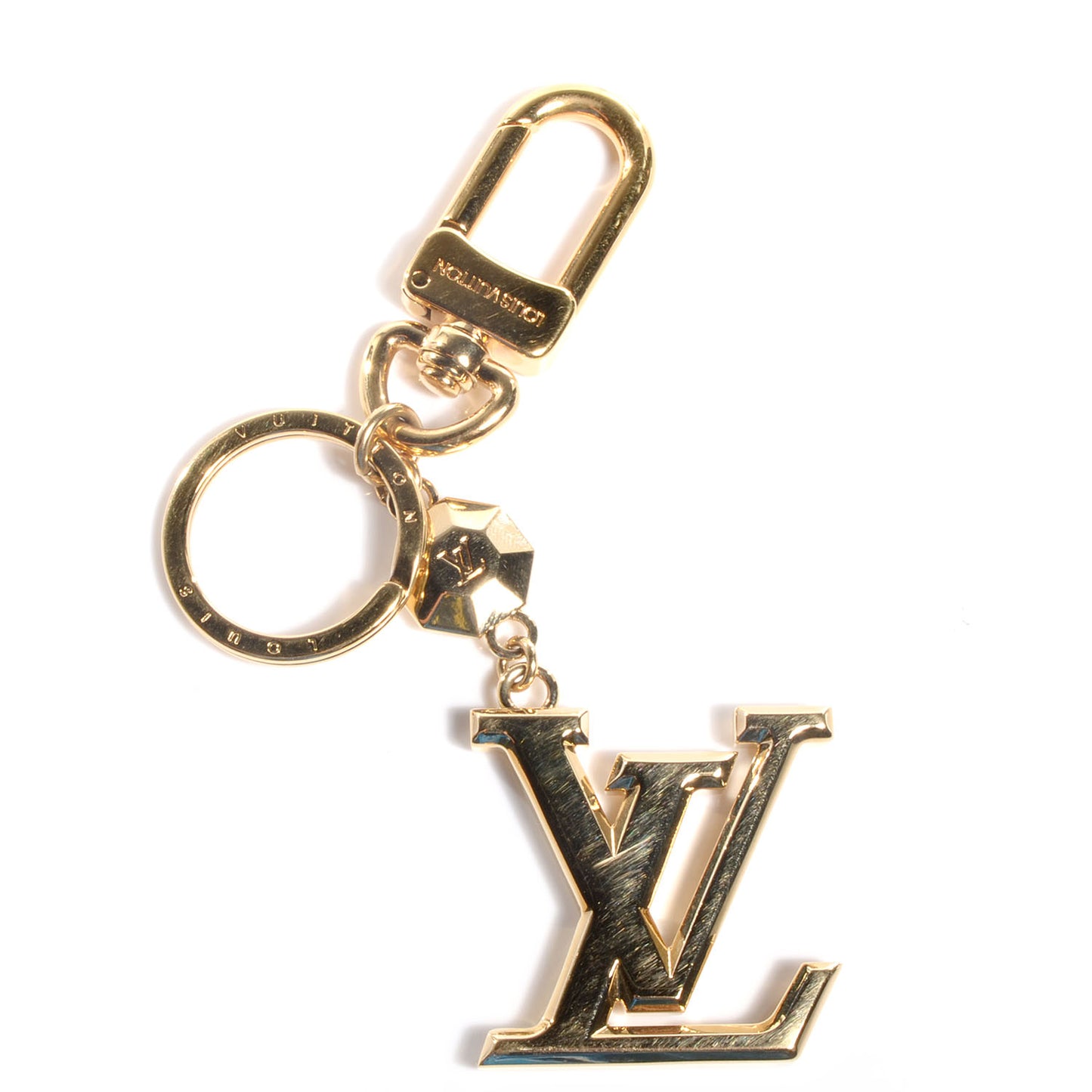 LV Facettes Key Holder Gold