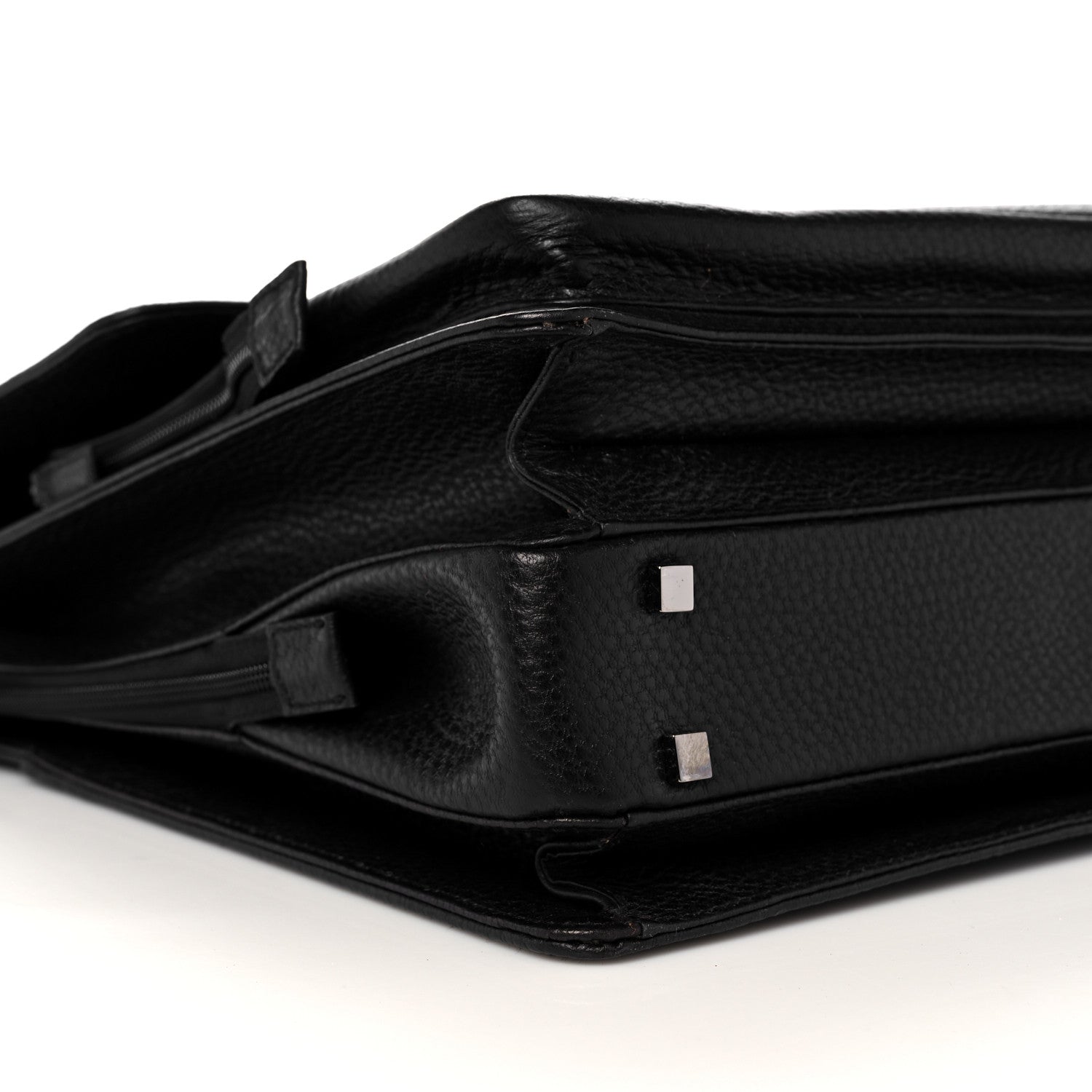 Gucci Calfskin Flap Briefcase Black 8 of 9