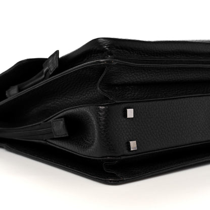 Gucci Calfskin Flap Briefcase Black 8 of 9