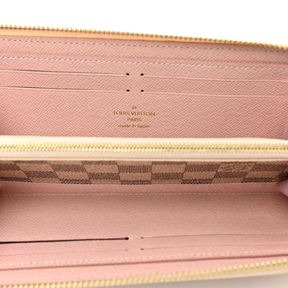 Louis Vuitton Damier Azur Clemence Wallet Rose Ballerine 5 of 7