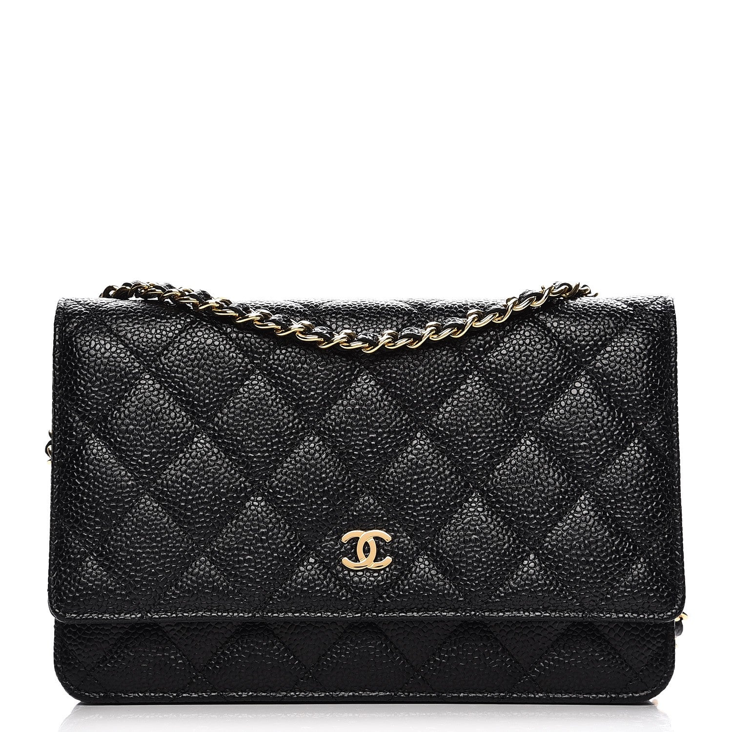 Chanel Caviar Quilted Wallet On Chain WOC Black 1 of 9