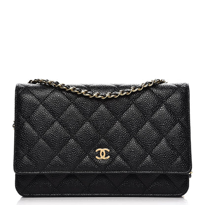 Chanel Caviar Quilted Wallet On Chain WOC Black 1 of 9