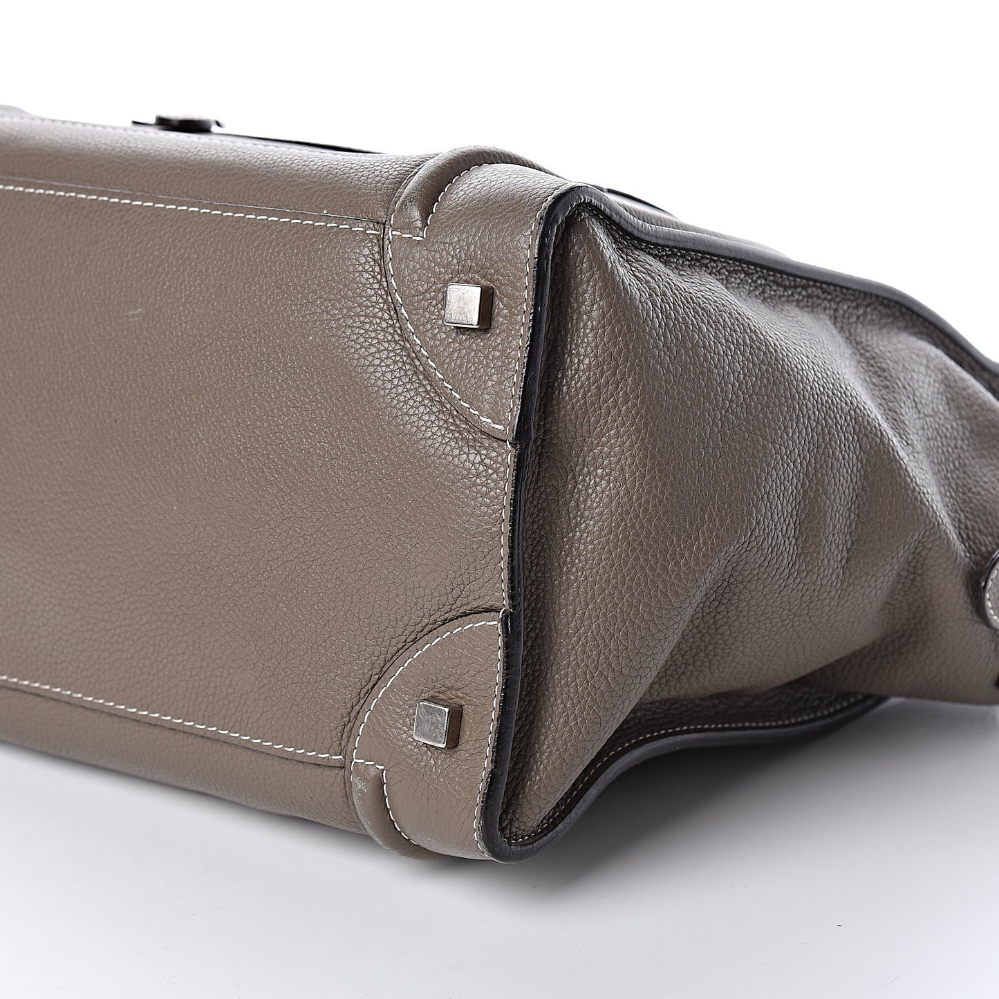 Drummed Calfskin Mini Luggage Souris