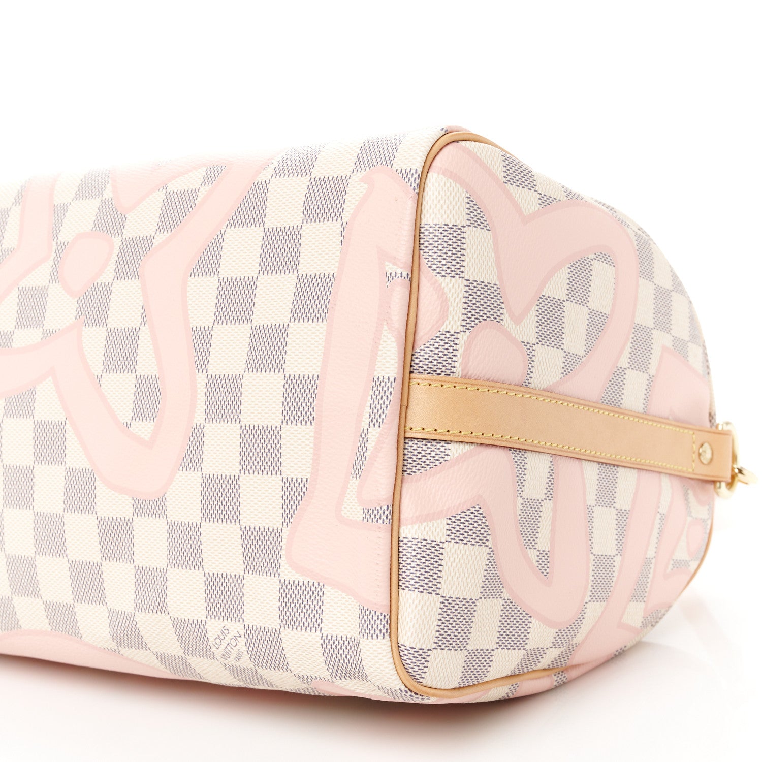 Louis Vuitton Damier Azur Tahitienne Speedy Bandouliere 30 Rose Ballerine 11 of 11
