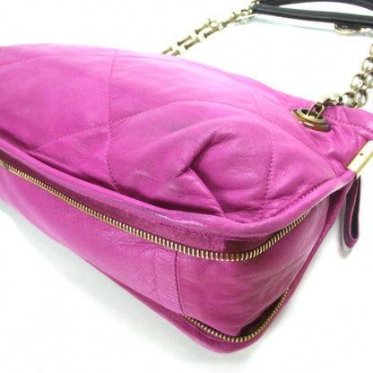 Lanvin Lambskin Amalia Shoulder Bag Magenta 5 of 10