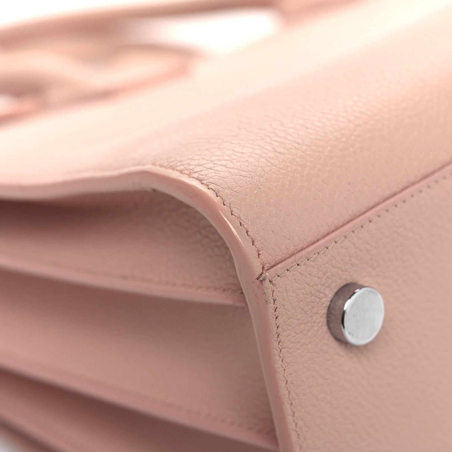 Saint Laurent Grained Calfskin Small Sac De Jour Light Blush 8 of 13