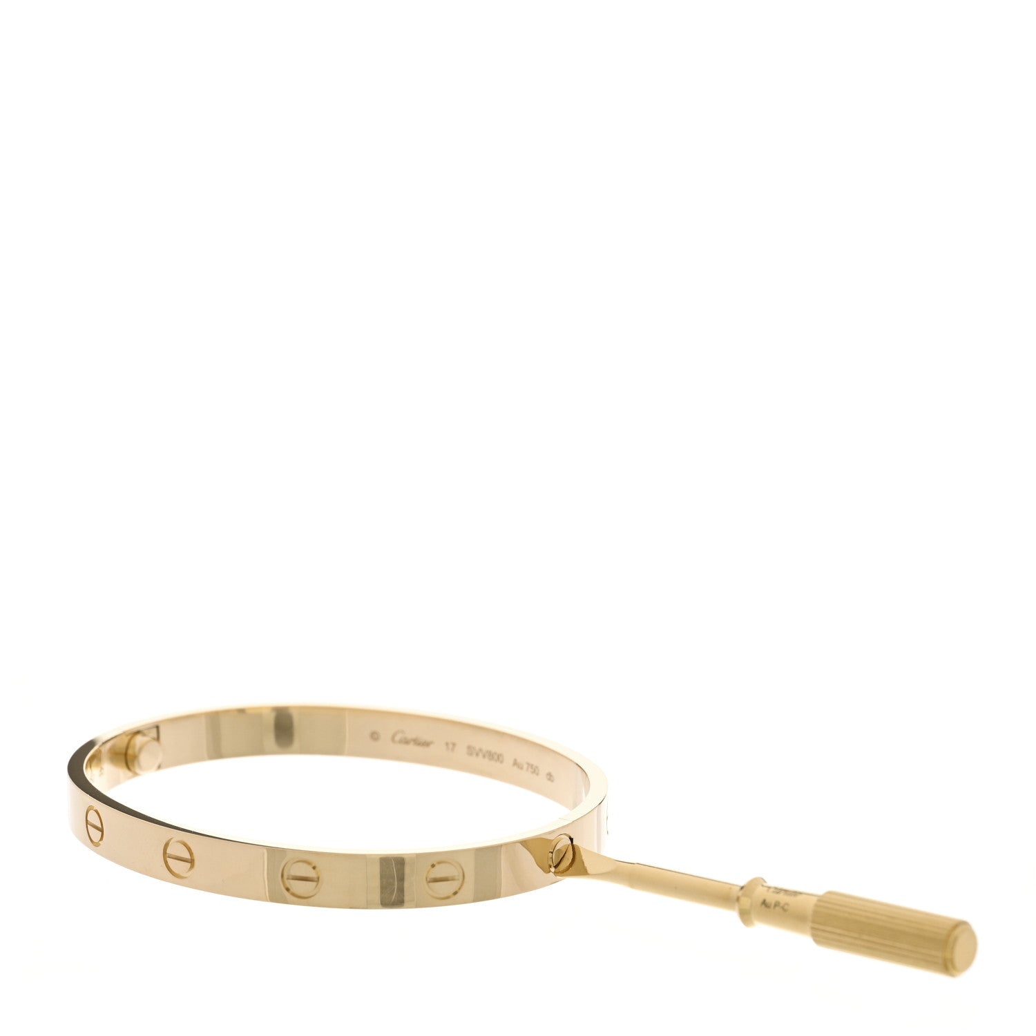 Cartier 18K Yellow Gold LOVE Bracelet 17 6 of 19
