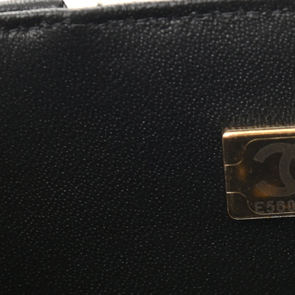 Chanel Lambskin Quilted Mini Rectangular Flap Black White 7 of 9
