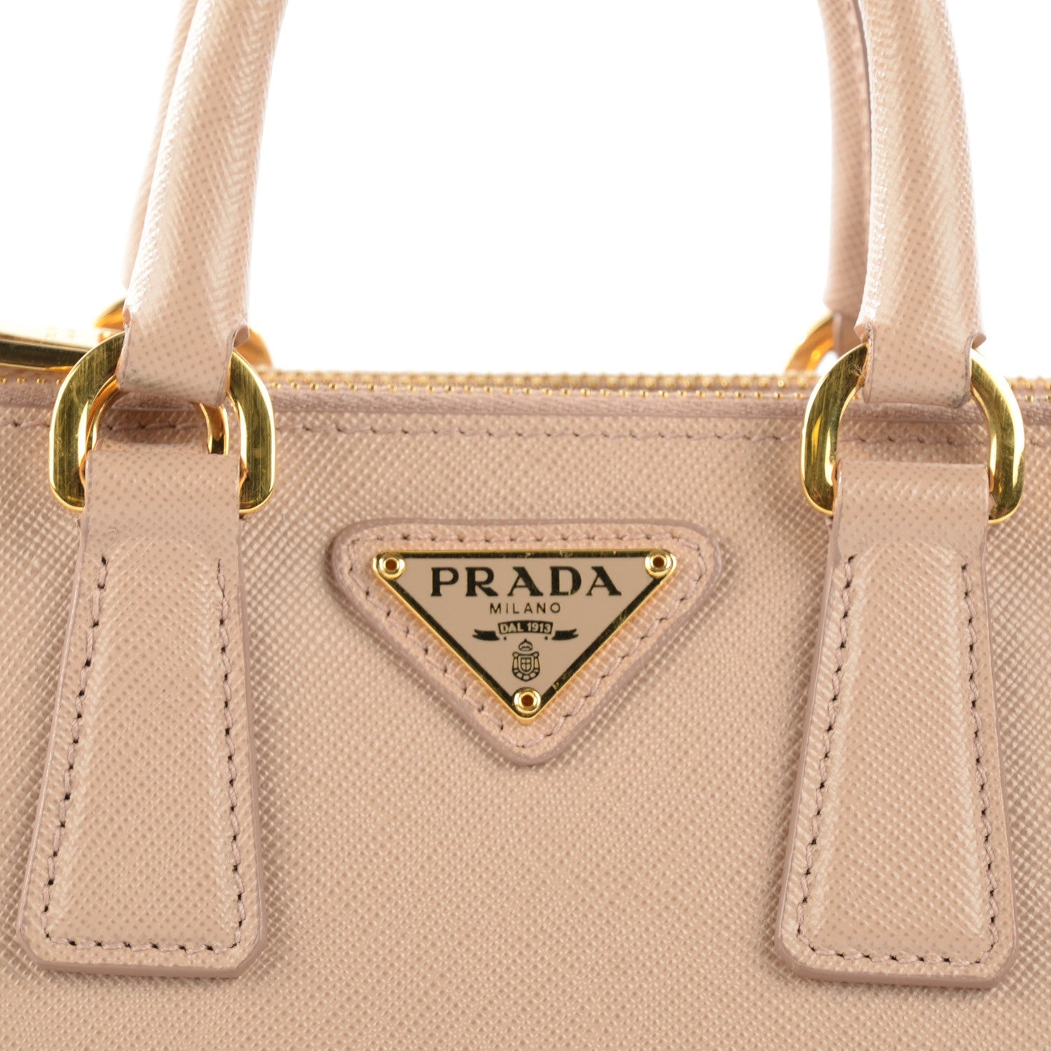 Prada Saffiano Micro Galleria Double Zip Tote Cammeo 5 of 9