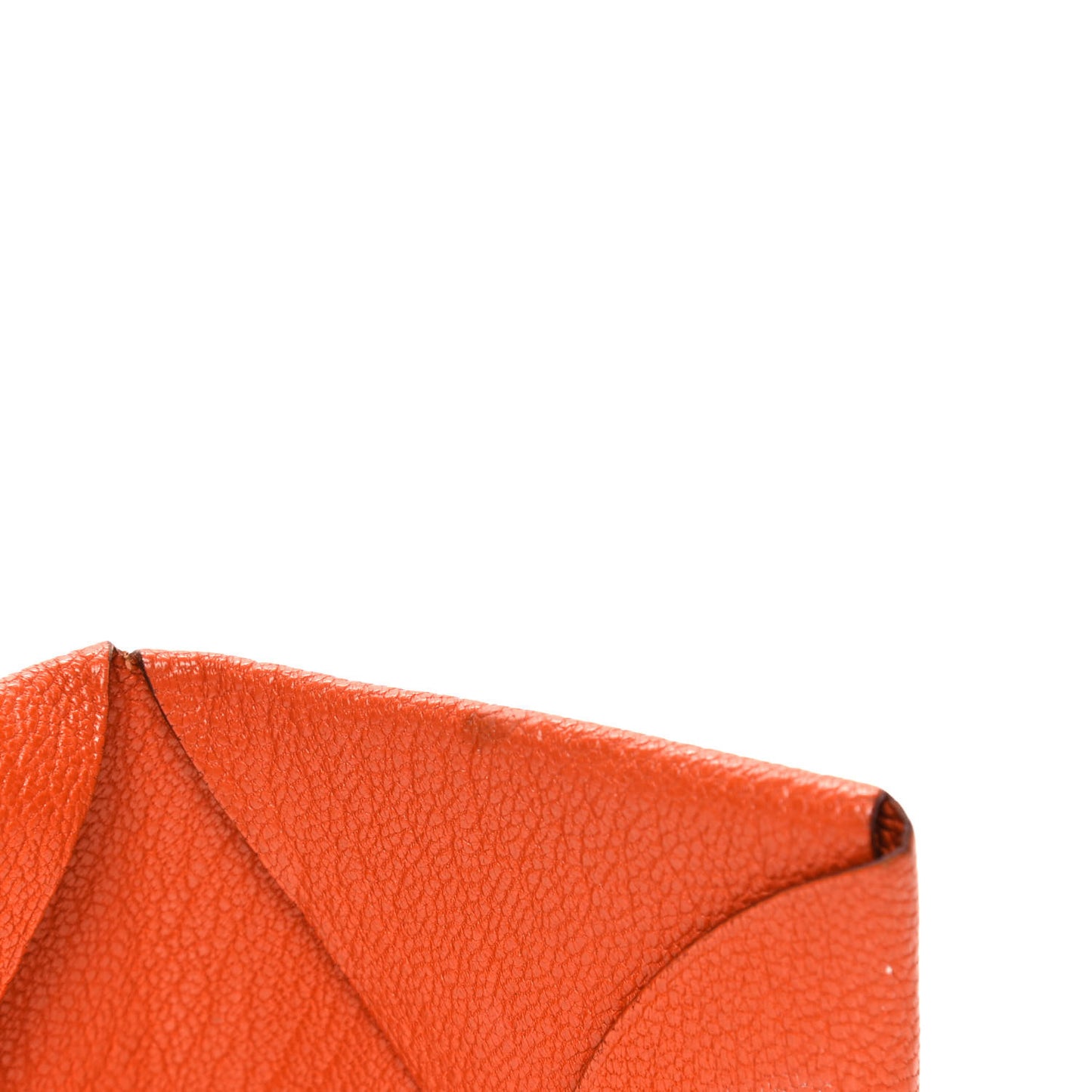 Chevre Mysore Calvi Card Case Orange