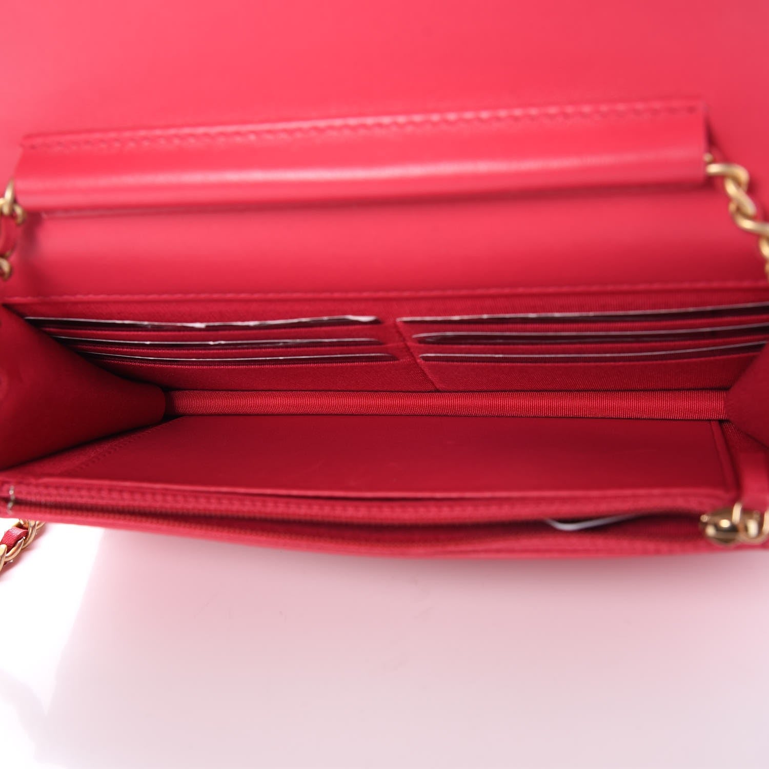 Chanel Lambskin Quilted Boy Wallet On Chain WOC Fuchsia 8 of 9