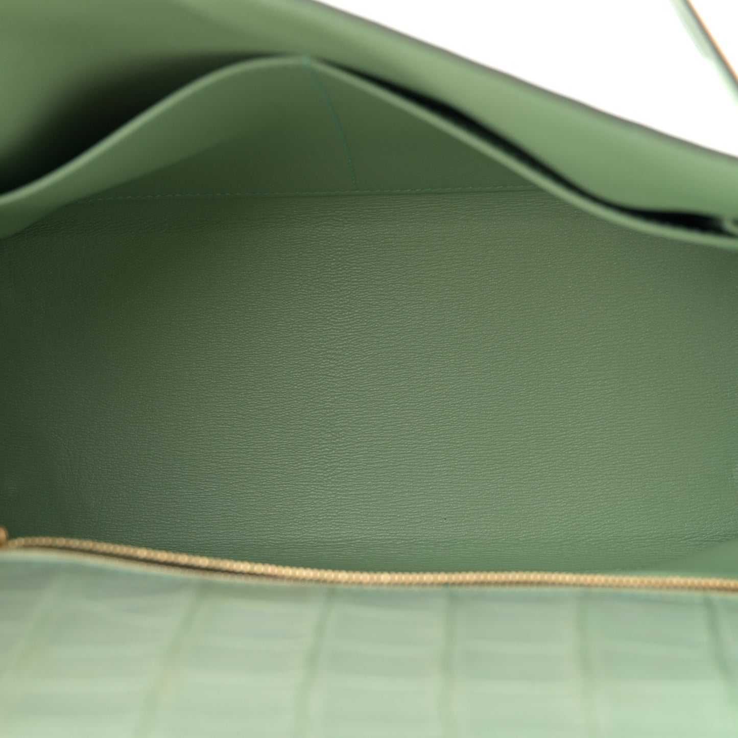 Matte Alligator Kelly Retourne 28 Vert D'eau