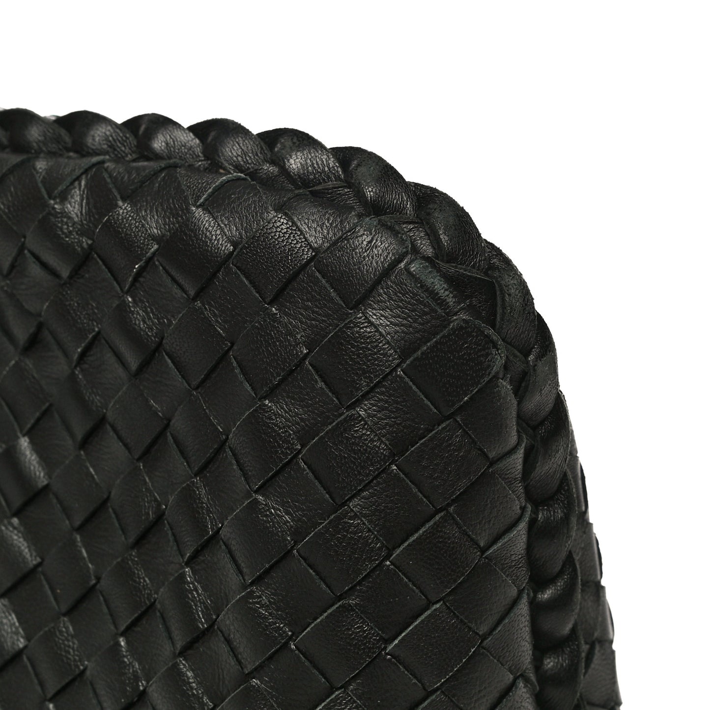 Nappa Intrecciato Small Veneta Hobo Black