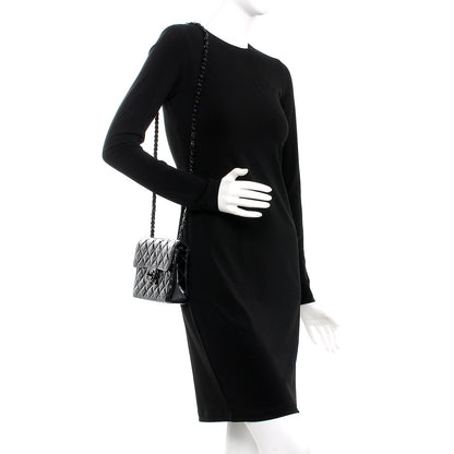 Chanel Patent Calfskin Quilted Mini Square Flap So Black 2 of 9