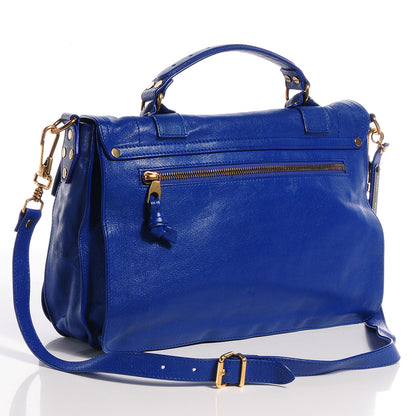 Proenza Schouler Lambskin PS1 Medium Satchel Royal Blue 3 of 12