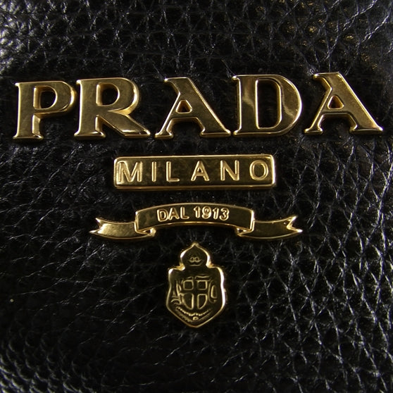 Prada Vitello Daino Double Pocket Shoulder Bag 7 of 9