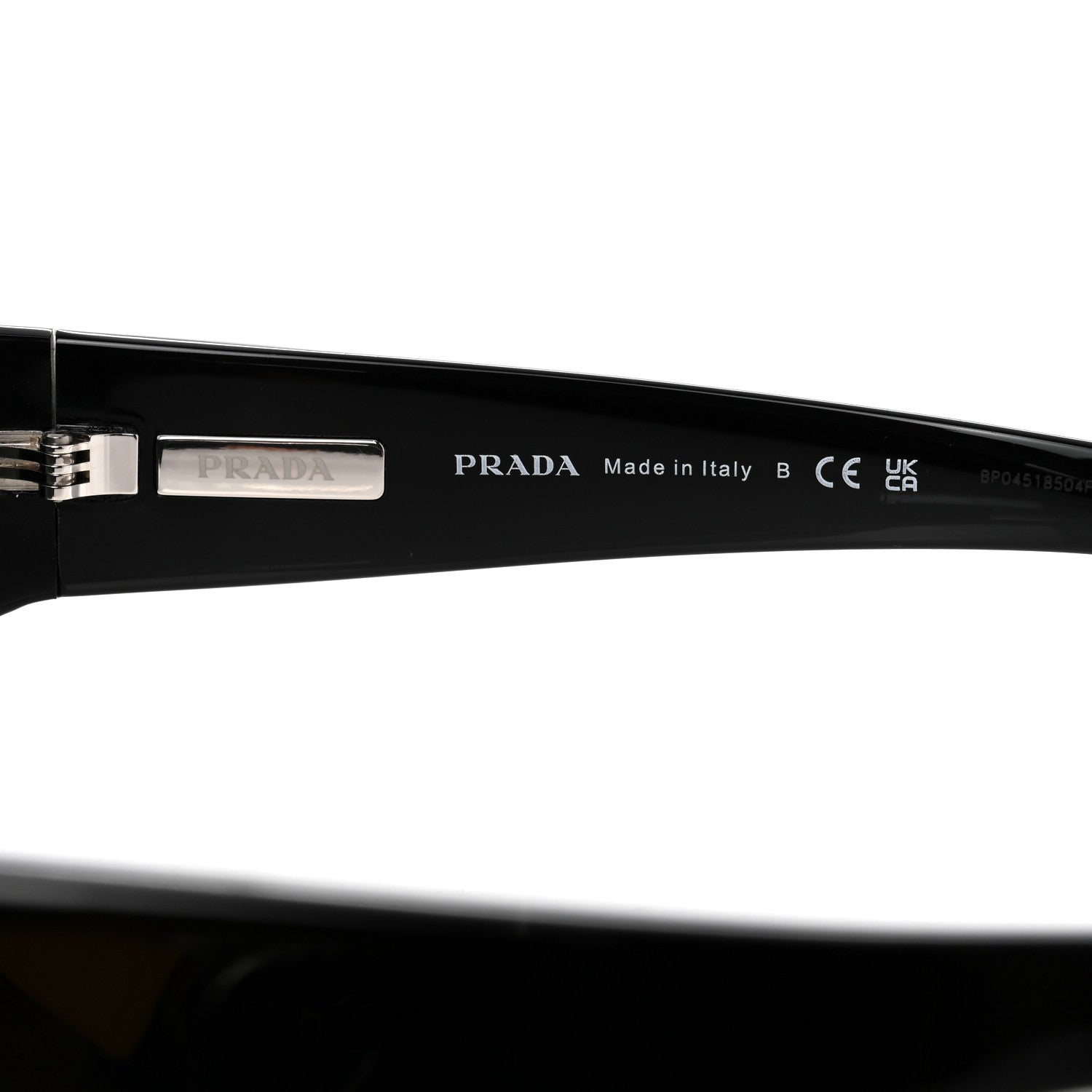 Prada Acetate Sunglasses SPR 20W Black 5 of 8