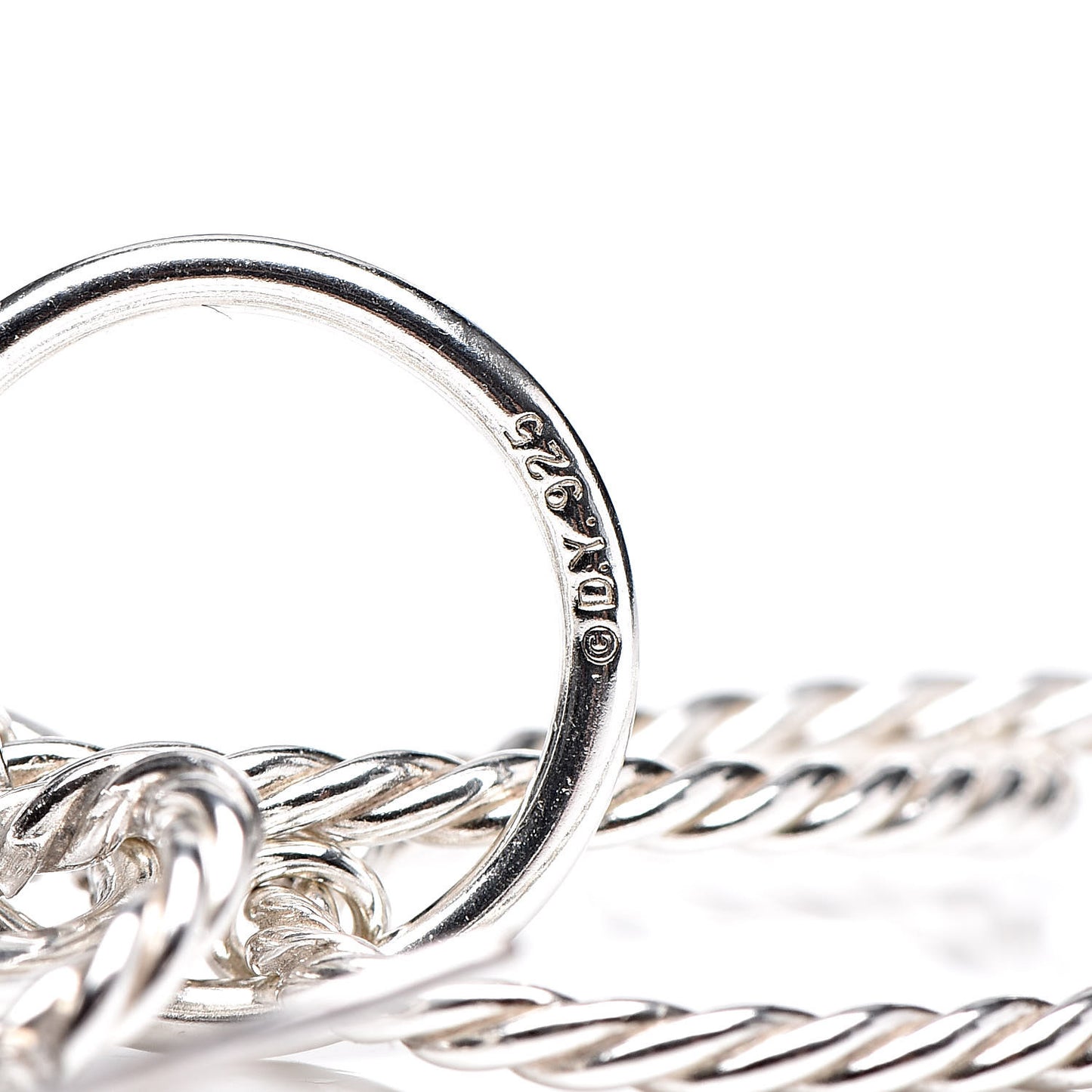 Sterling Silver Diamond Mobile Drop Earrings