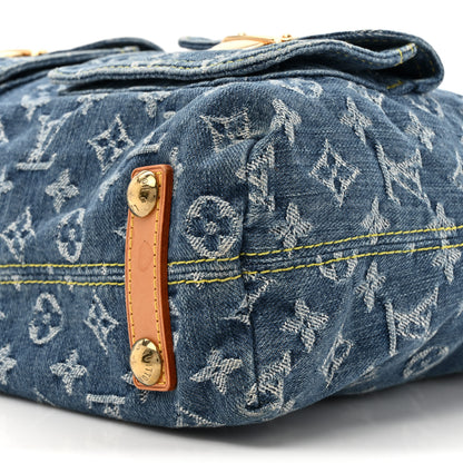 Louis Vuitton Denim Baggy GM Blue 9 of 12
