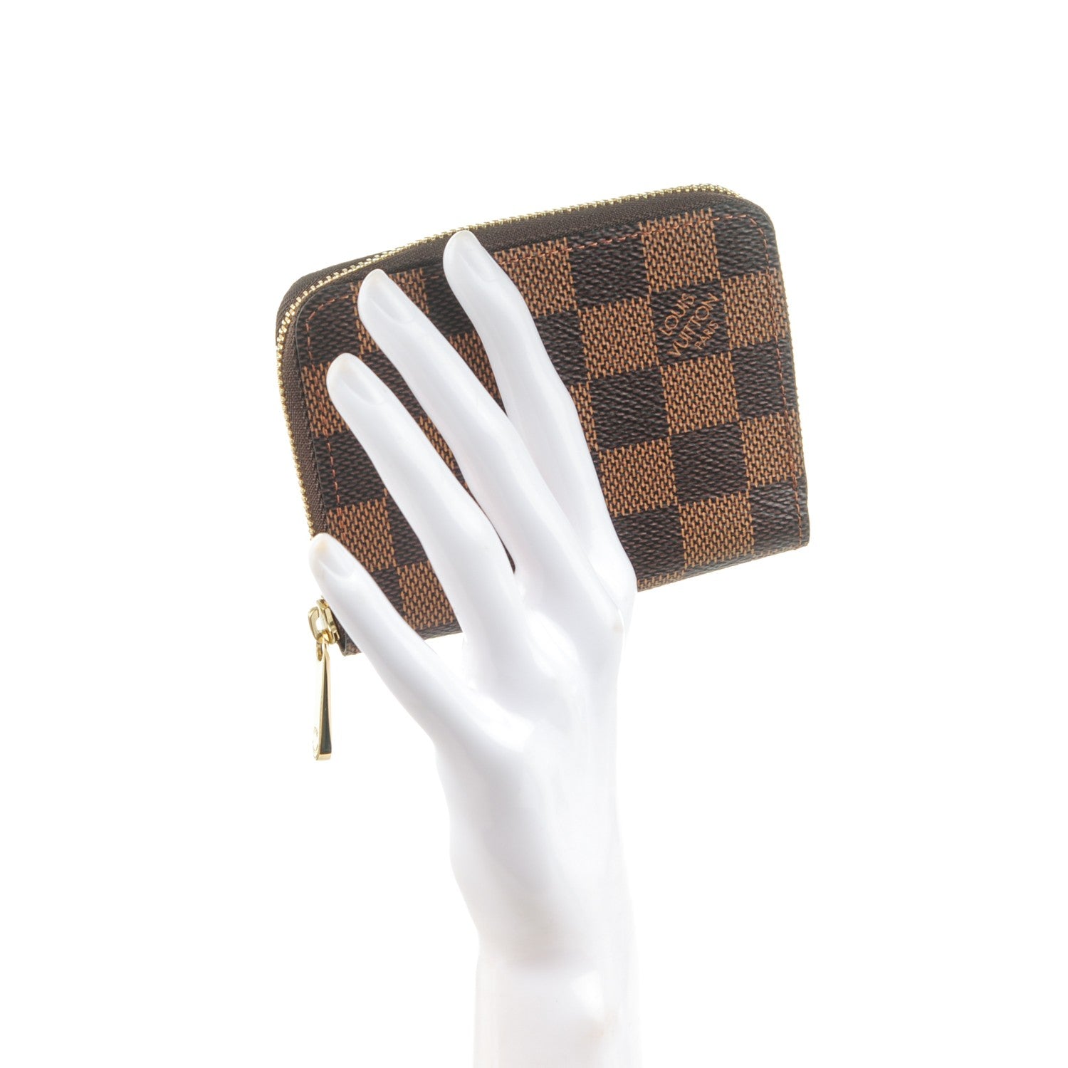 Louis Vuitton Damier Ebene Zippy Coin Purse 2 of 7