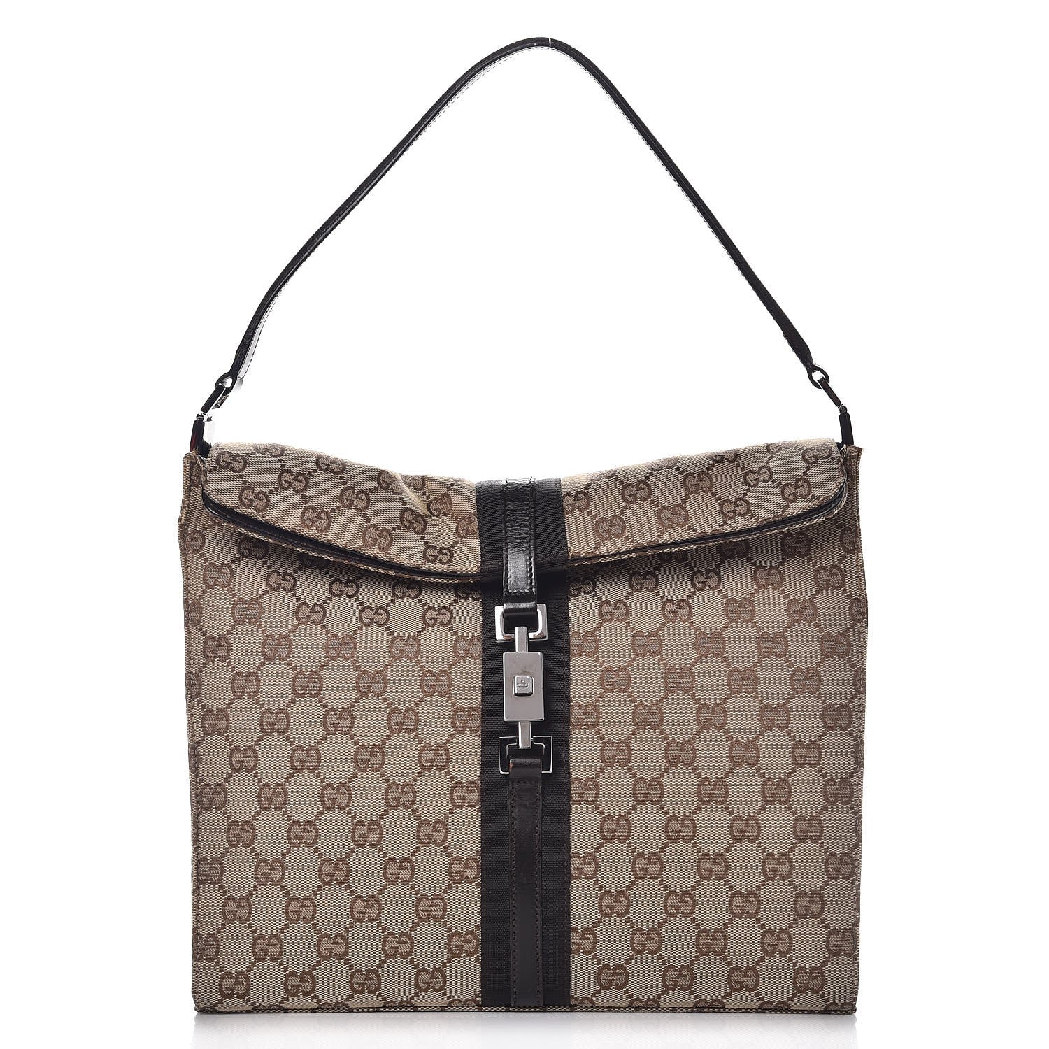 Gucci Monogram Shoulder Bag Brown 1 of 15