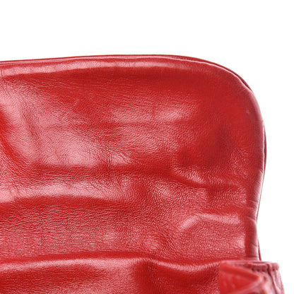 Prada Capretto Gaufre Flap Bag Rosso 8 of 18